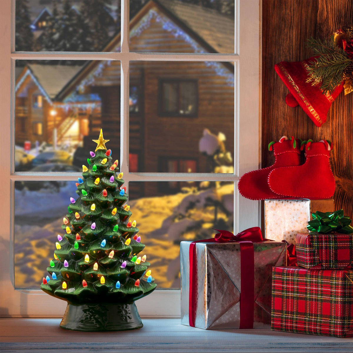 18" Nostalgic Tree - Green