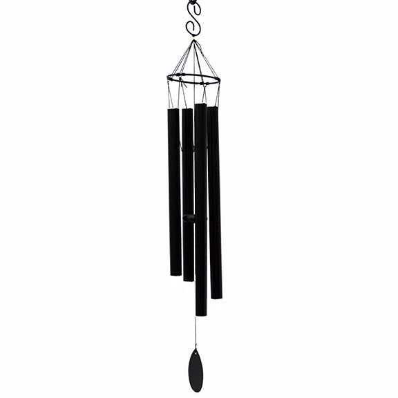 4 Tube Black Wind Chime