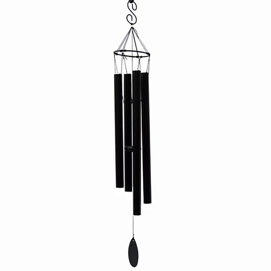 4 Tube Black Wind Chime