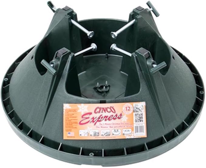 Cinco Plastic Black Christmas Tree Stand 12 ft. Maximum Tree Height