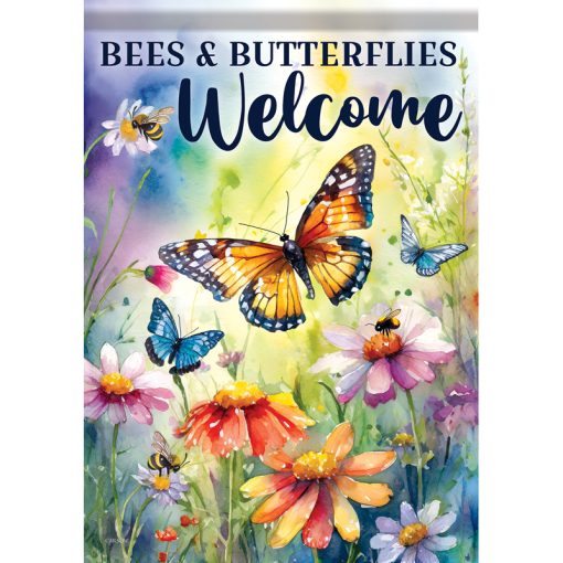 "Bees & Butterflies" Dura Soft™ Flag