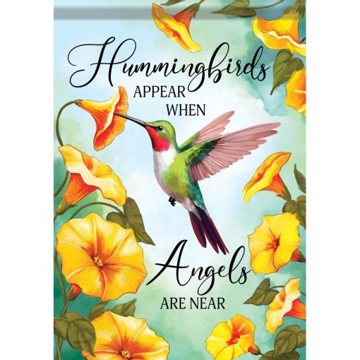 "Hummingbirds Appear" Dura Soft™ Flag