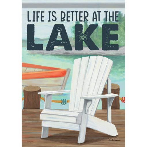 "Better At The Lake" Dura Soft™ Garden Flag