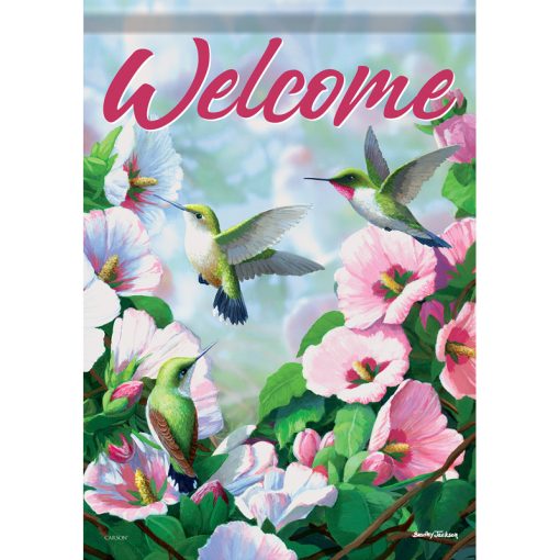 "Hummingbird Blossoms" Dura Soft™ Garden Flag