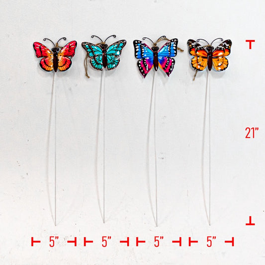 21" Small Metal Butterfly Pick