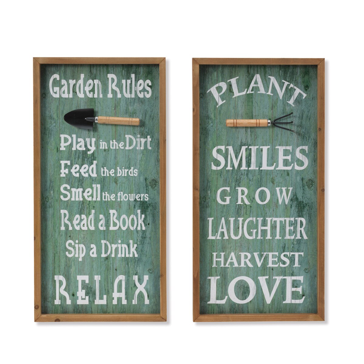 23.6"H Wood Garden Inspirational Wall Hanging
