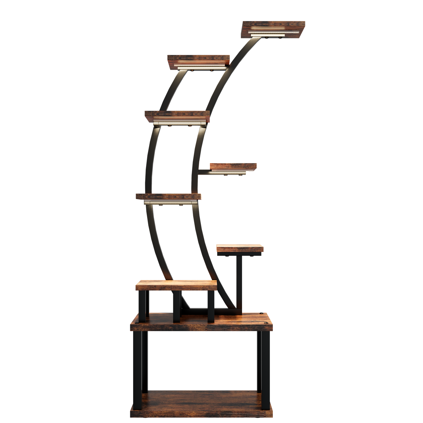 Plant Stand Indoor 9-Tiered with 5 Grow Lights