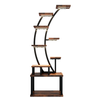 Plant Stand Indoor 9-Tiered with 5 Grow Lights