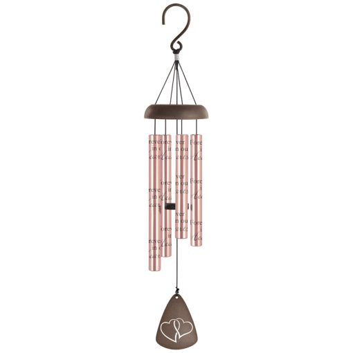 "In Our Hearts" 21" Rose Gold Sonnet Chime