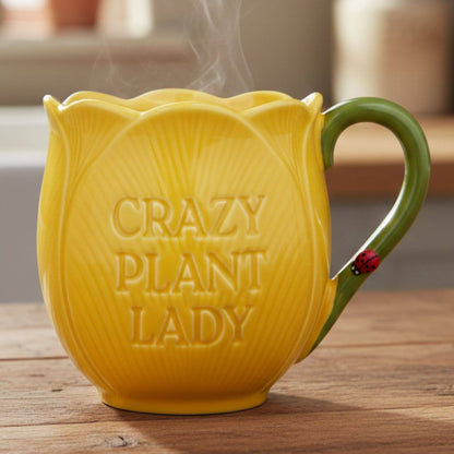 Crazy Plant Lady Tulip Gift Mug – Floral Coffee Cup