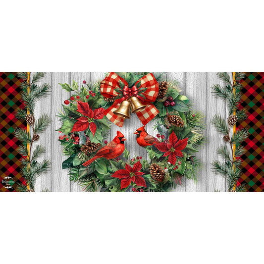 Cardinal Wreath Mini Mat