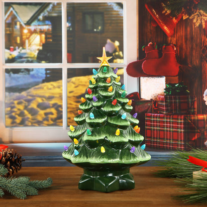 14" Nostalgic Tree - Green