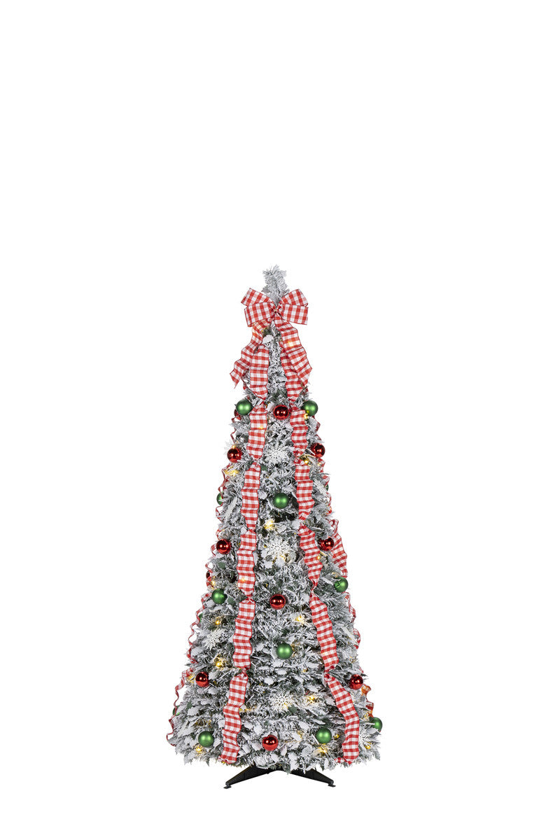 6' Pop-Up Flocked Tree