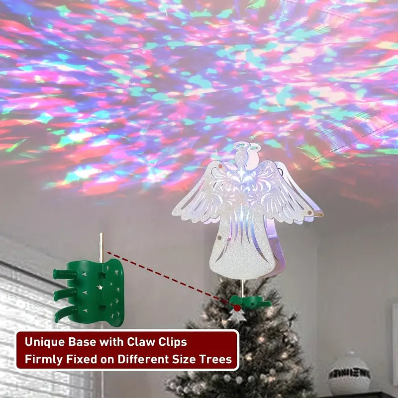 Rotating Ripple Effect Christmas Tree Topper
