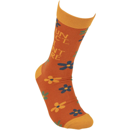 Fun Fact I Don't Care Socks
