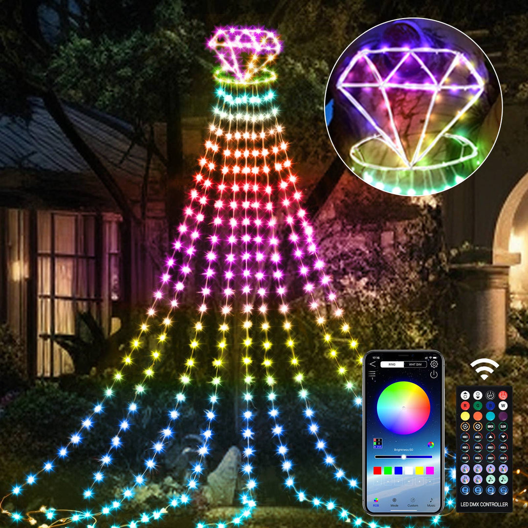 Party's Diamond LED Waterfall Lights