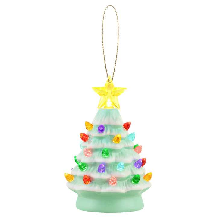 5" Seafoam Nostalgic Tree - Ceramic Christmas Decoration