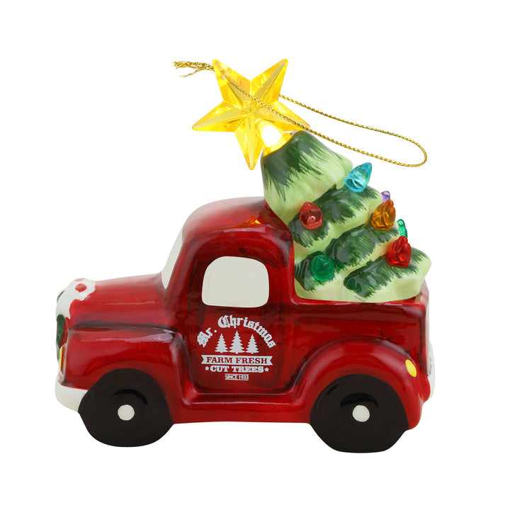 Nostalgic Ceramic Ornament - Red Truck