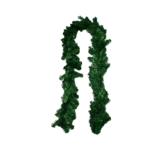 9 FT GREEN GARLAND 180 TIPS