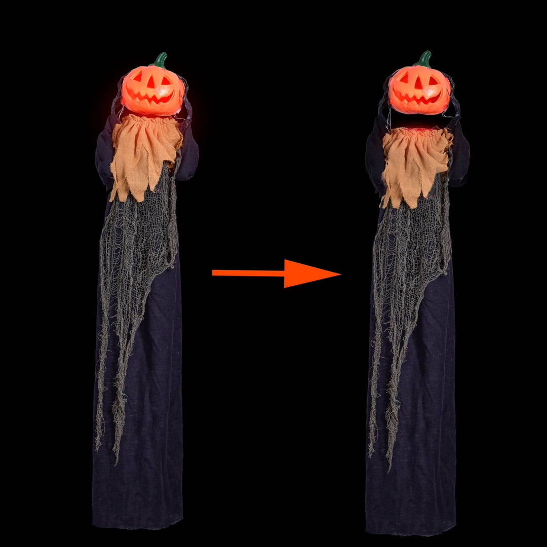 47.2" Halloween Hanging Pumpkin Man Outdoor Decorations