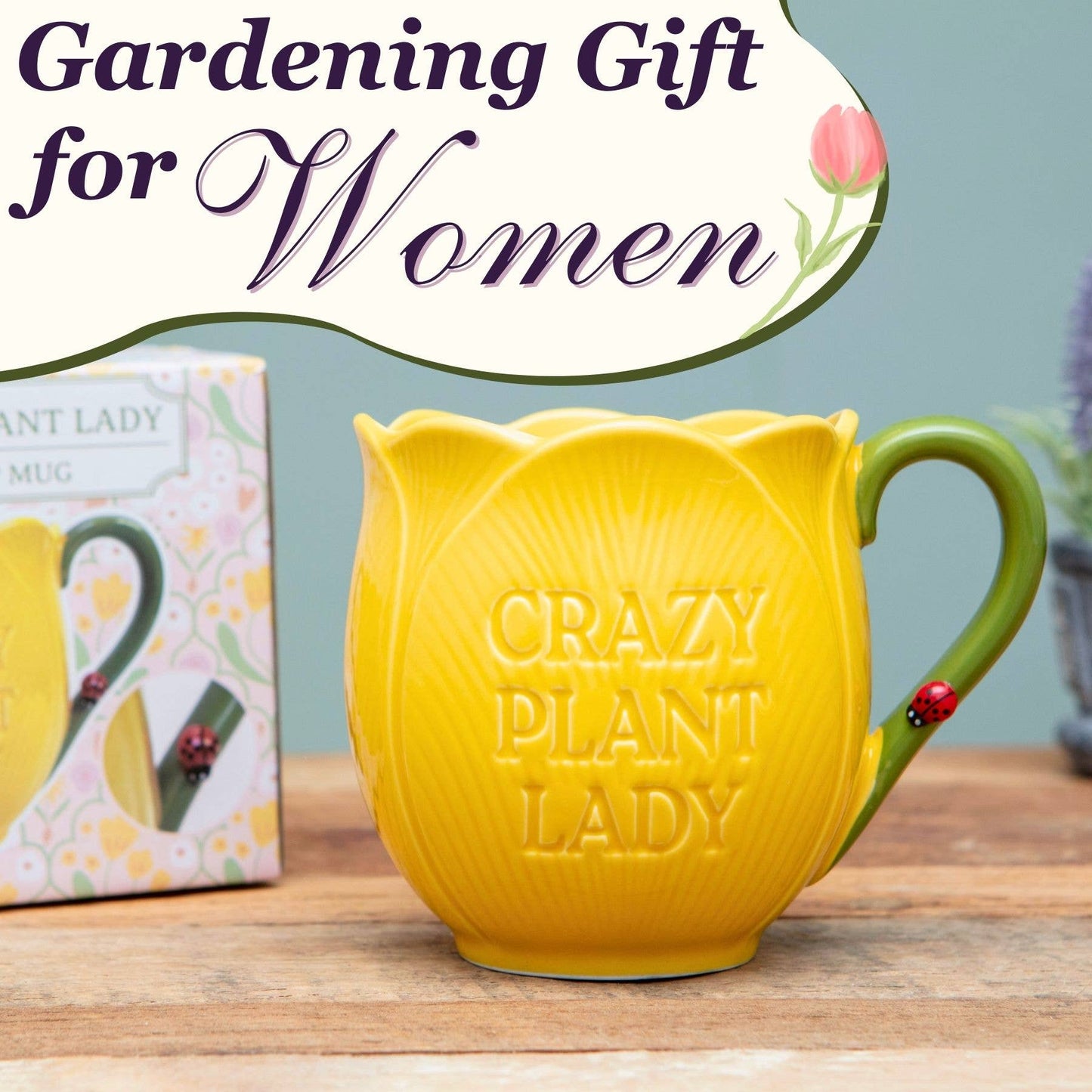 Crazy Plant Lady Tulip Gift Mug – Floral Coffee Cup