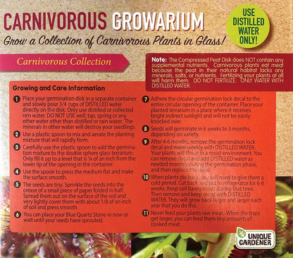 Carnivorous Growarium Glass Terrarium