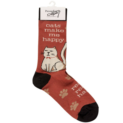 Cats Make Me Happy Socks