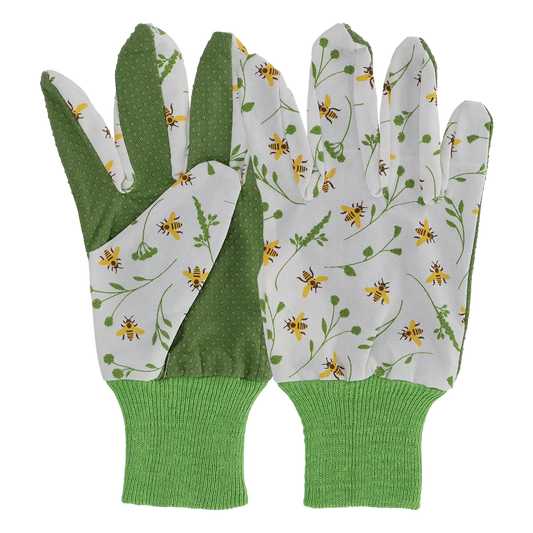 Bee Print Garden Gloves