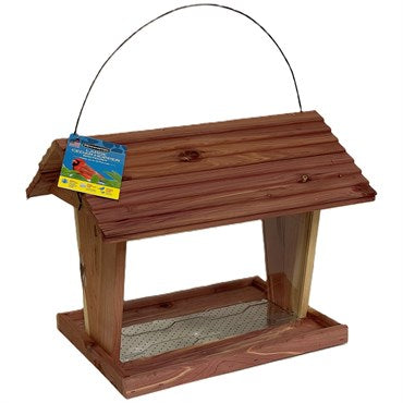 Pennington® Large Cedar Hopper Wood Hanging Bird Feeder