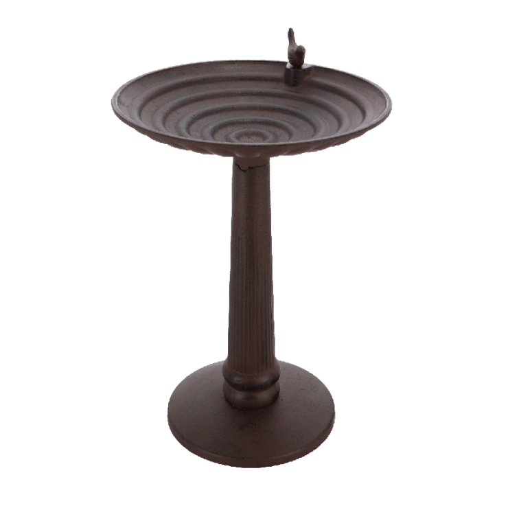 XL Standing Cast Iron Bird Bath