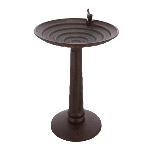 XL Standing Cast Iron Bird Bath