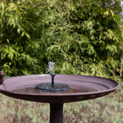 Solar Fountain for Bird Bath
