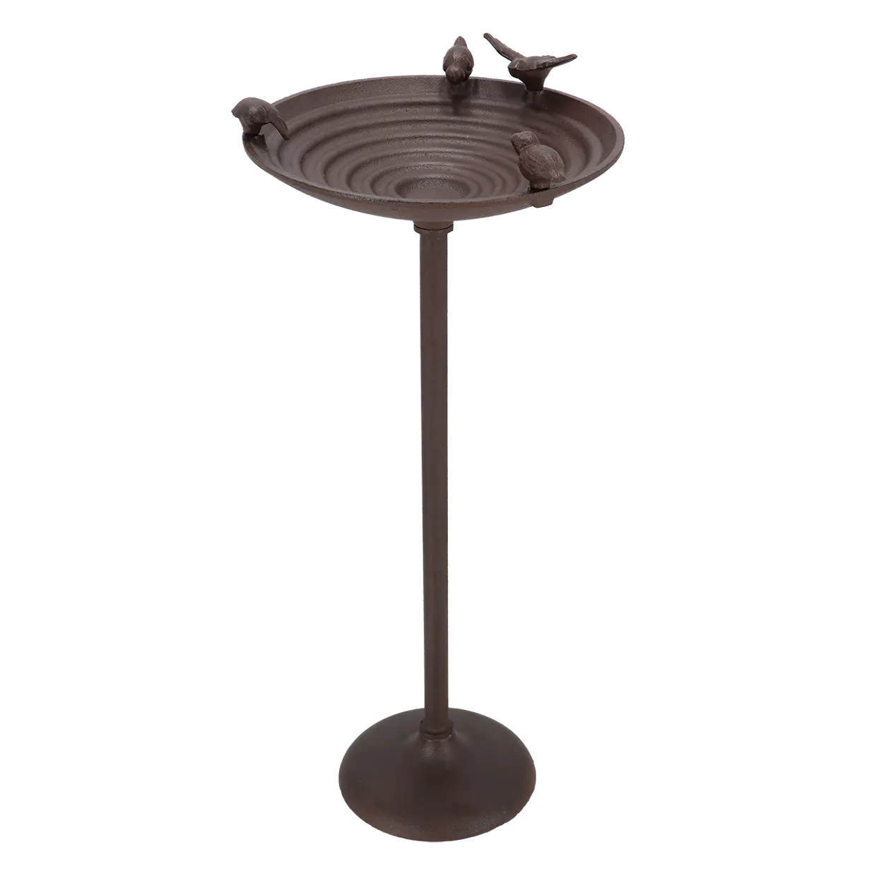 Cast Iron Birdbath On Pole