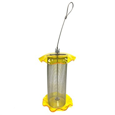 Friends of Flight® Acrylic Feeder - Yellow - Nyjer - 1qt Capacity