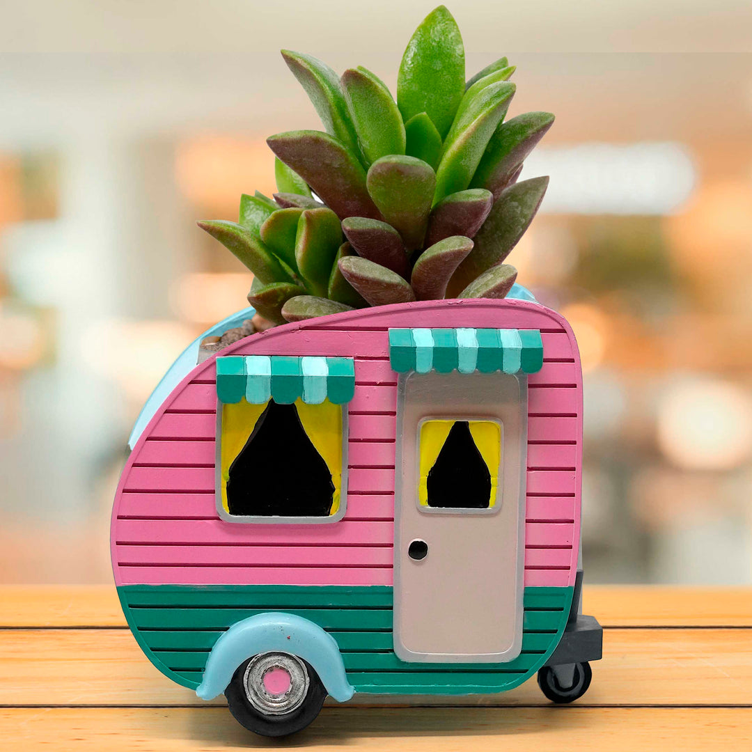 Camper Flower Pot