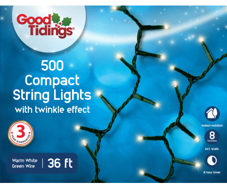 LED Compact 500 Warm White Twinkle