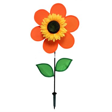 Orange Pinwheel With Flower