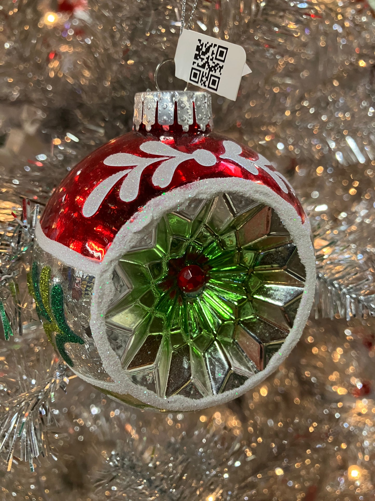 3" VINTAGE REFLECTOR ORNAMENT