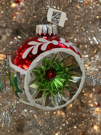 3" VINTAGE REFLECTOR ORNAMENT