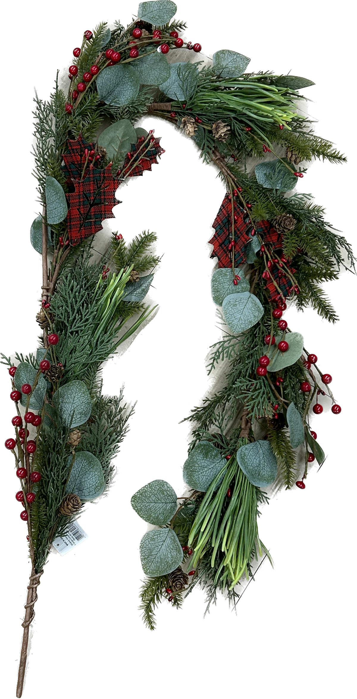 5' Long Holiday Garland with Berry Accent