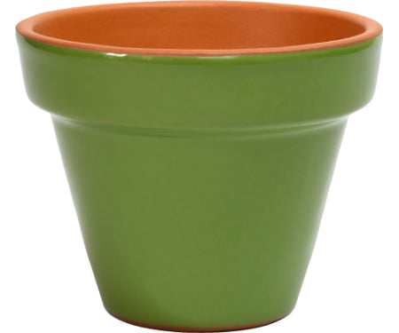 Glazed Apple Flower Pot