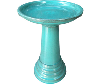18" Metal Birdbath