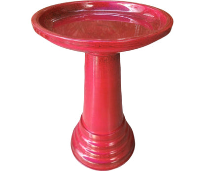 18" Metal Birdbath