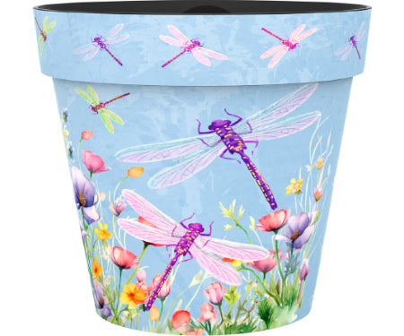 Zest Dragonflies Plastic Pot