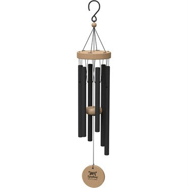 Panacea 24" Matte Black Nordic Habitat™ Wind Chime