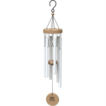 Panacea 24" Matte White Nordic Habitat™ Wind Chime