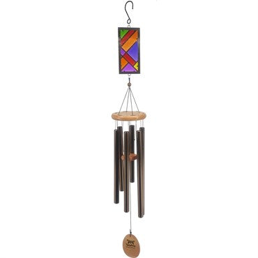 Panacea Wind Chime with Stained Glass