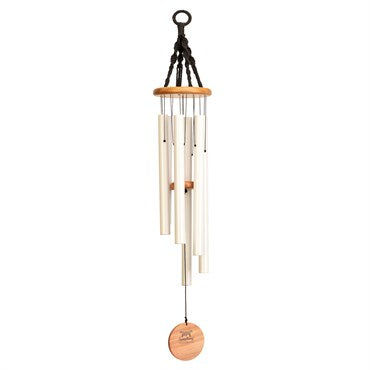 Panacea 36" Matte White Nordic Habitat Wind Chime