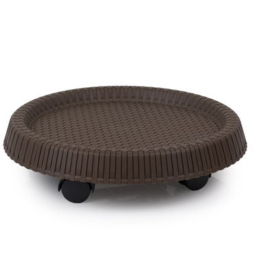 Plastec™ Molded Wicker Caddy - 14in - Brown