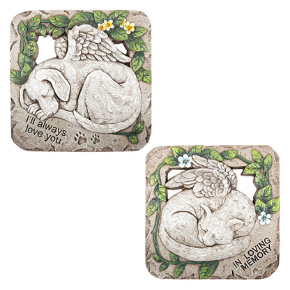 Cement Dog & Cat Stepping Stone